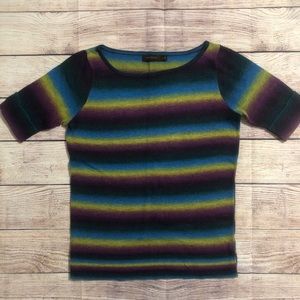 The Limited Striped Short Sleeve Sweater - size S